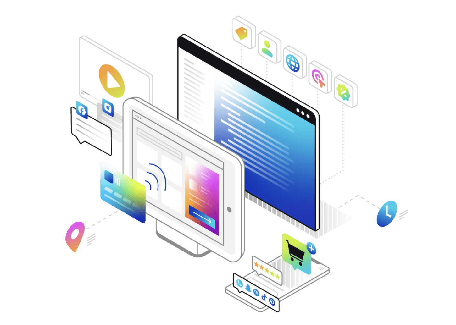 Visualization of an ecommerce platform